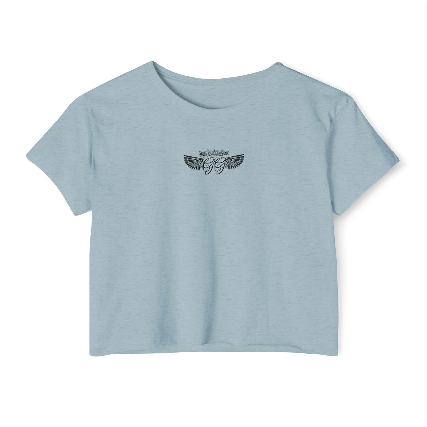 Chalk Cross Cropped Tee