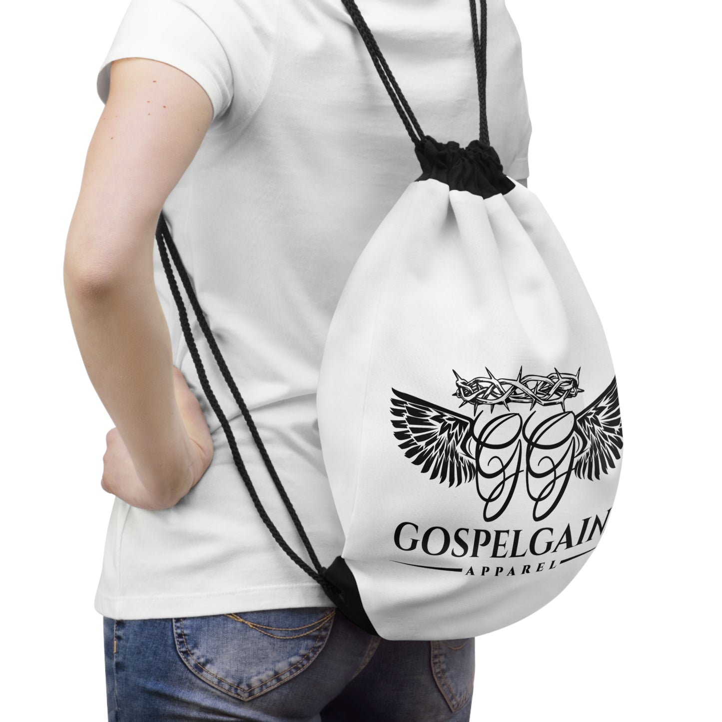 Drawstring Bag (White)