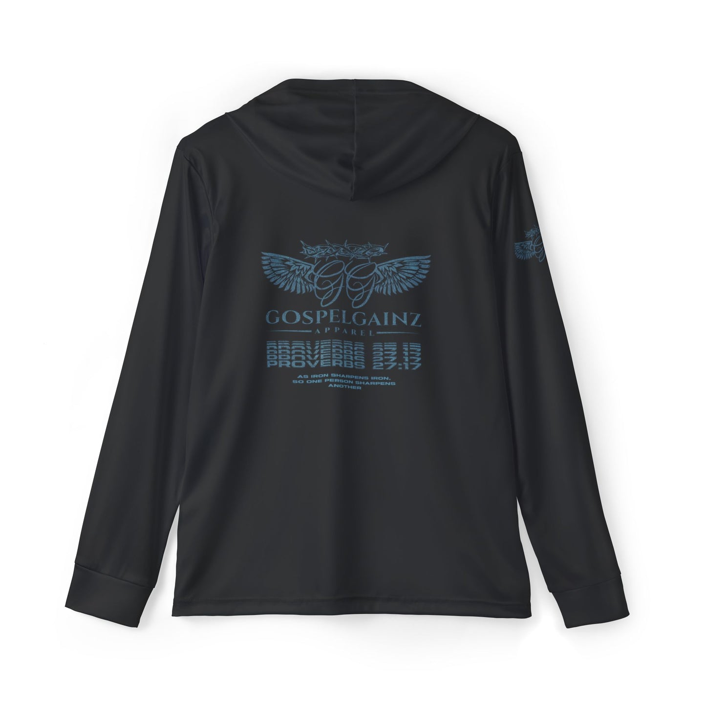 Proverbs 27:17 Performance Hoodie