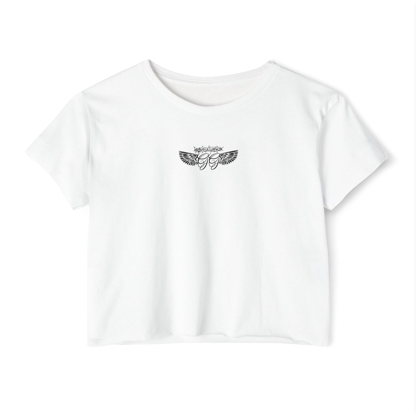Chalk Cross Cropped Tee