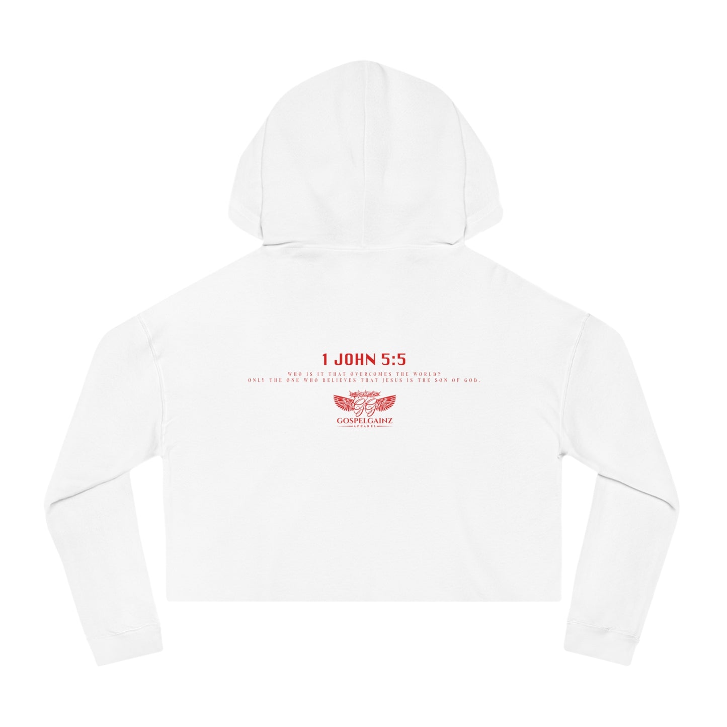 1 John 5:5 Cropped Hoodie