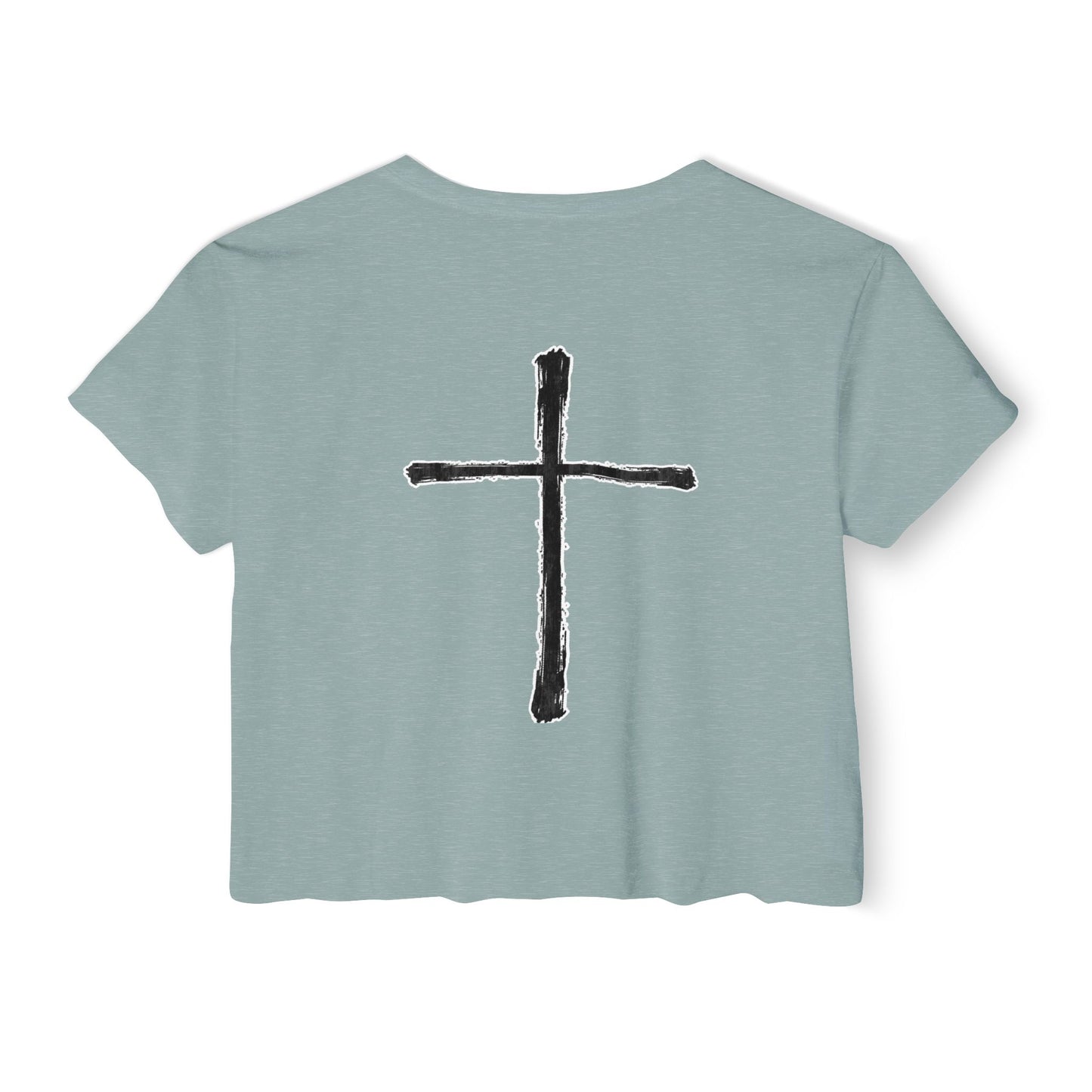Chalk Cross Cropped Tee