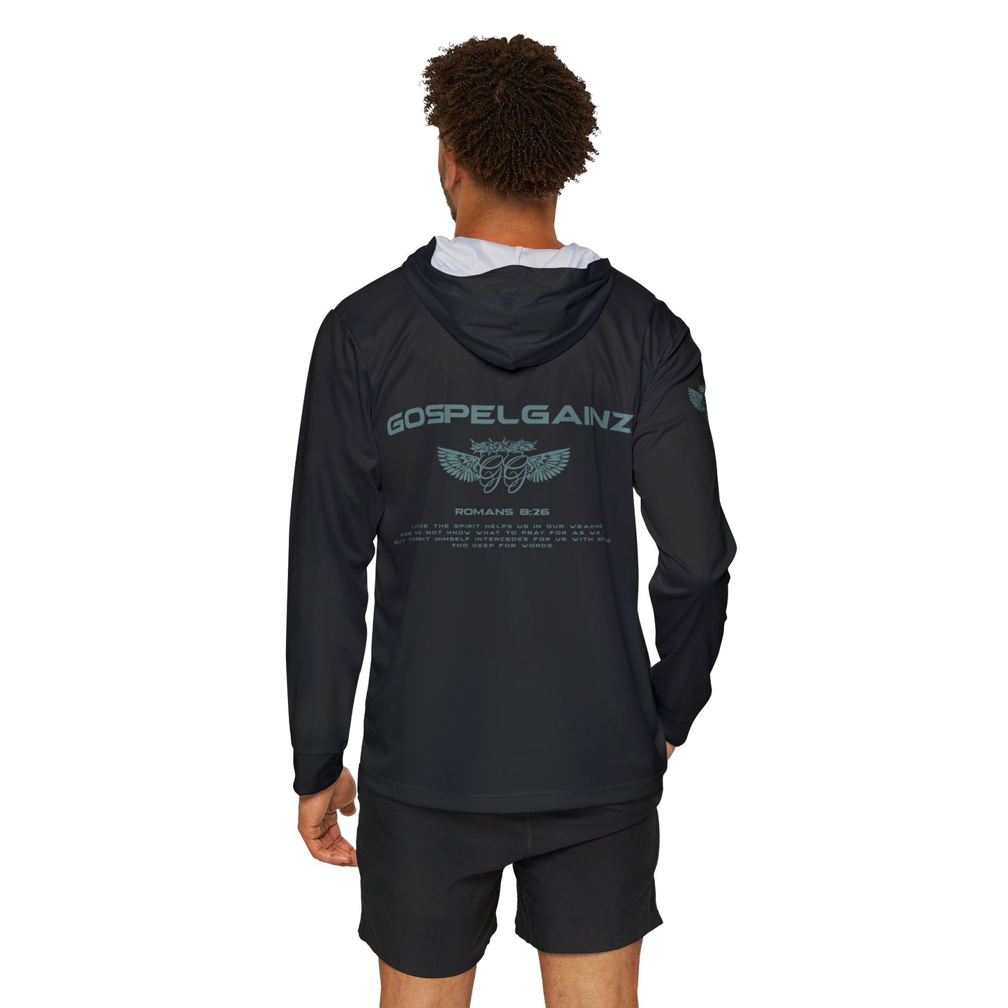 Romans 8:26 Performance Hoodie