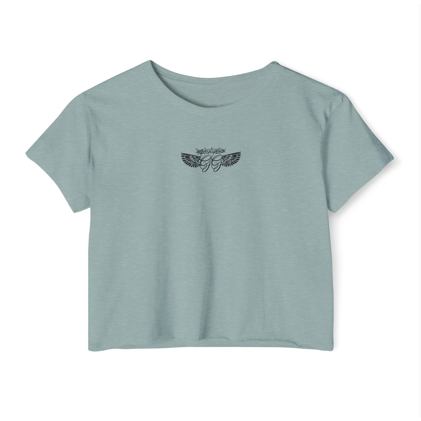 Chalk Cross Cropped Tee