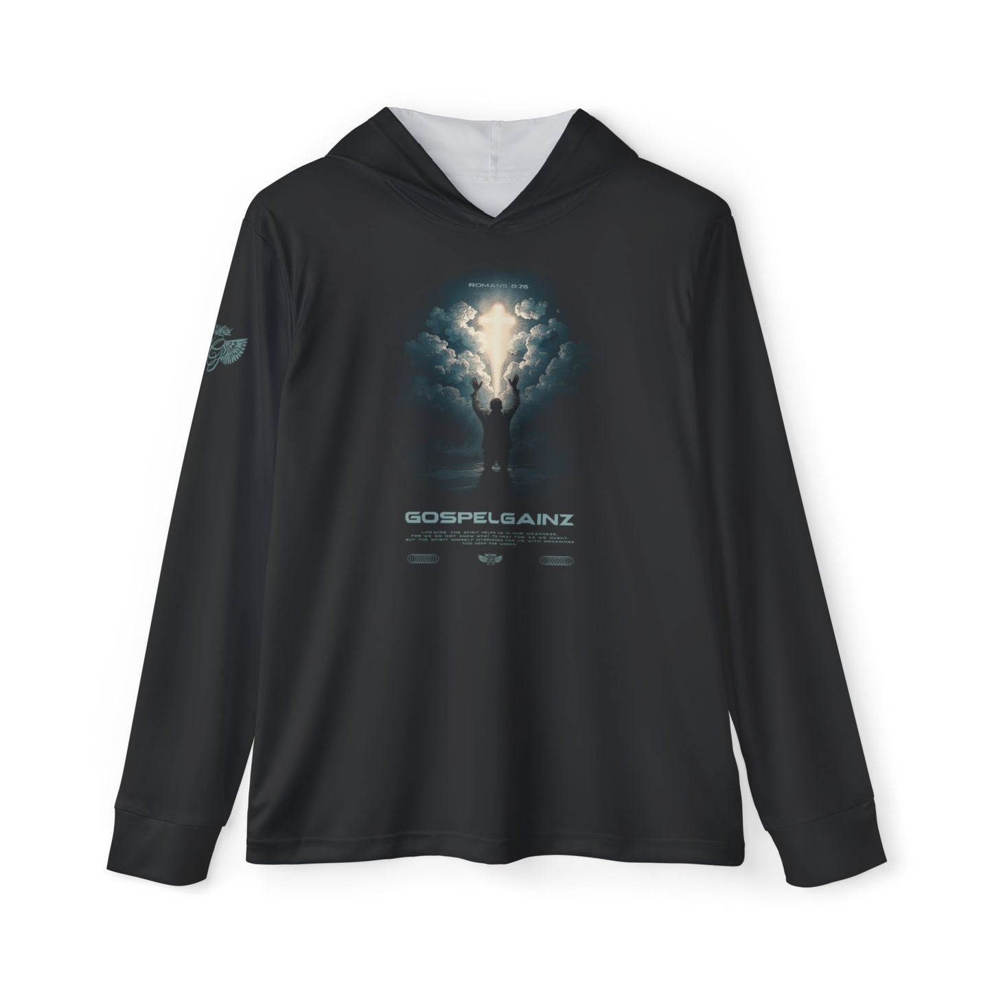 Romans 8:26 Performance Hoodie