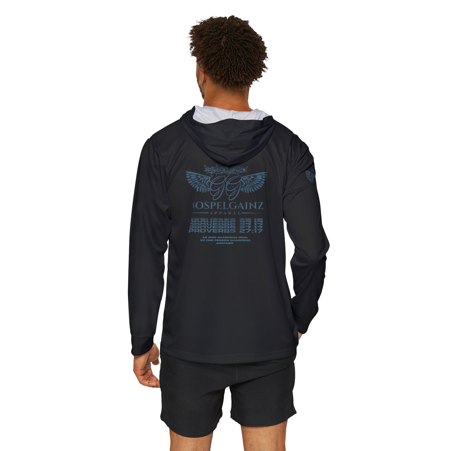 Proverbs 27:17 Performance Hoodie