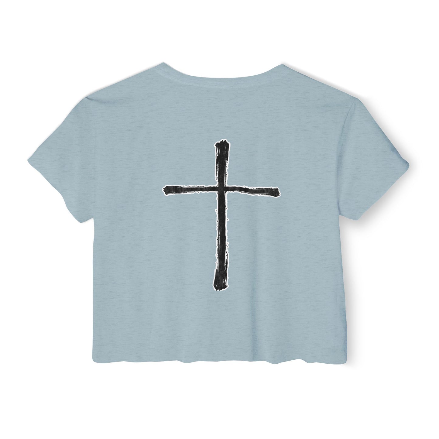 Chalk Cross Cropped Tee