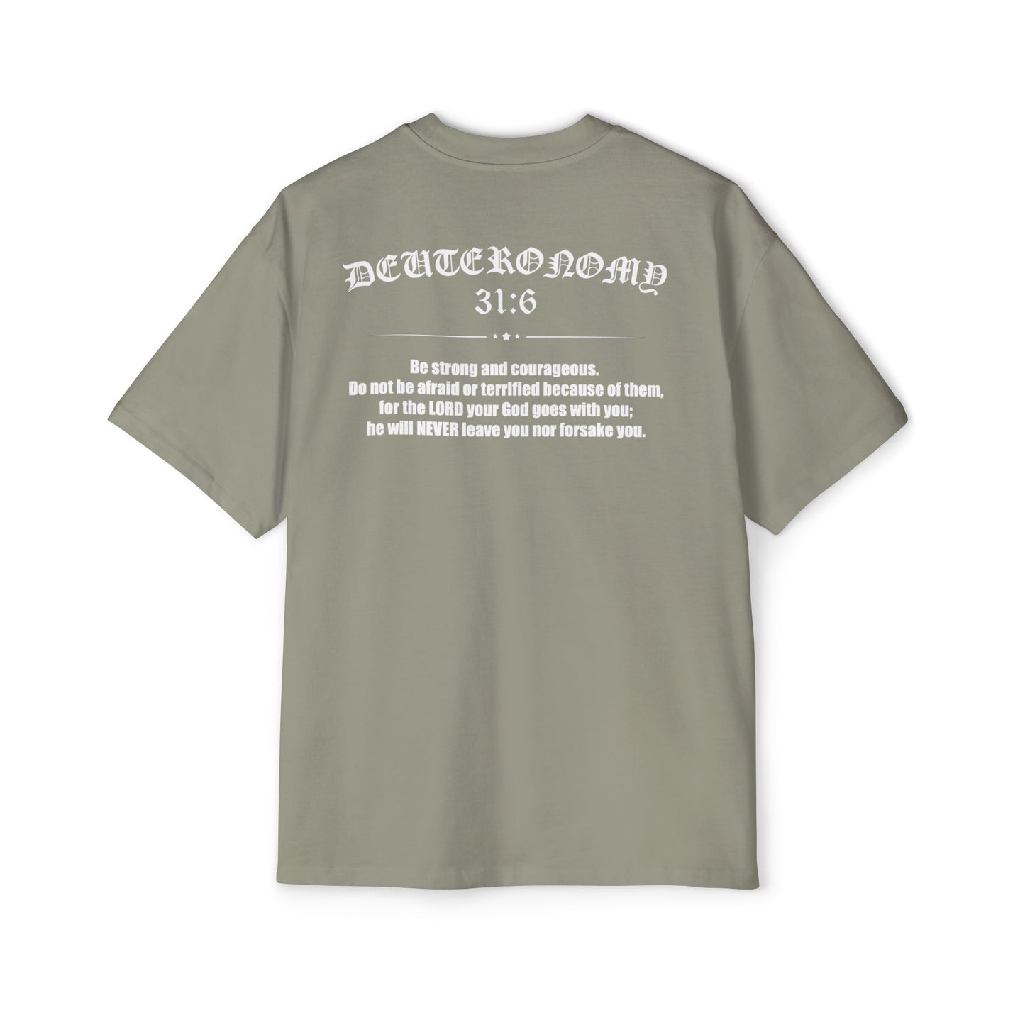Deuteronomy 31:6 Rugged Heavy Tee