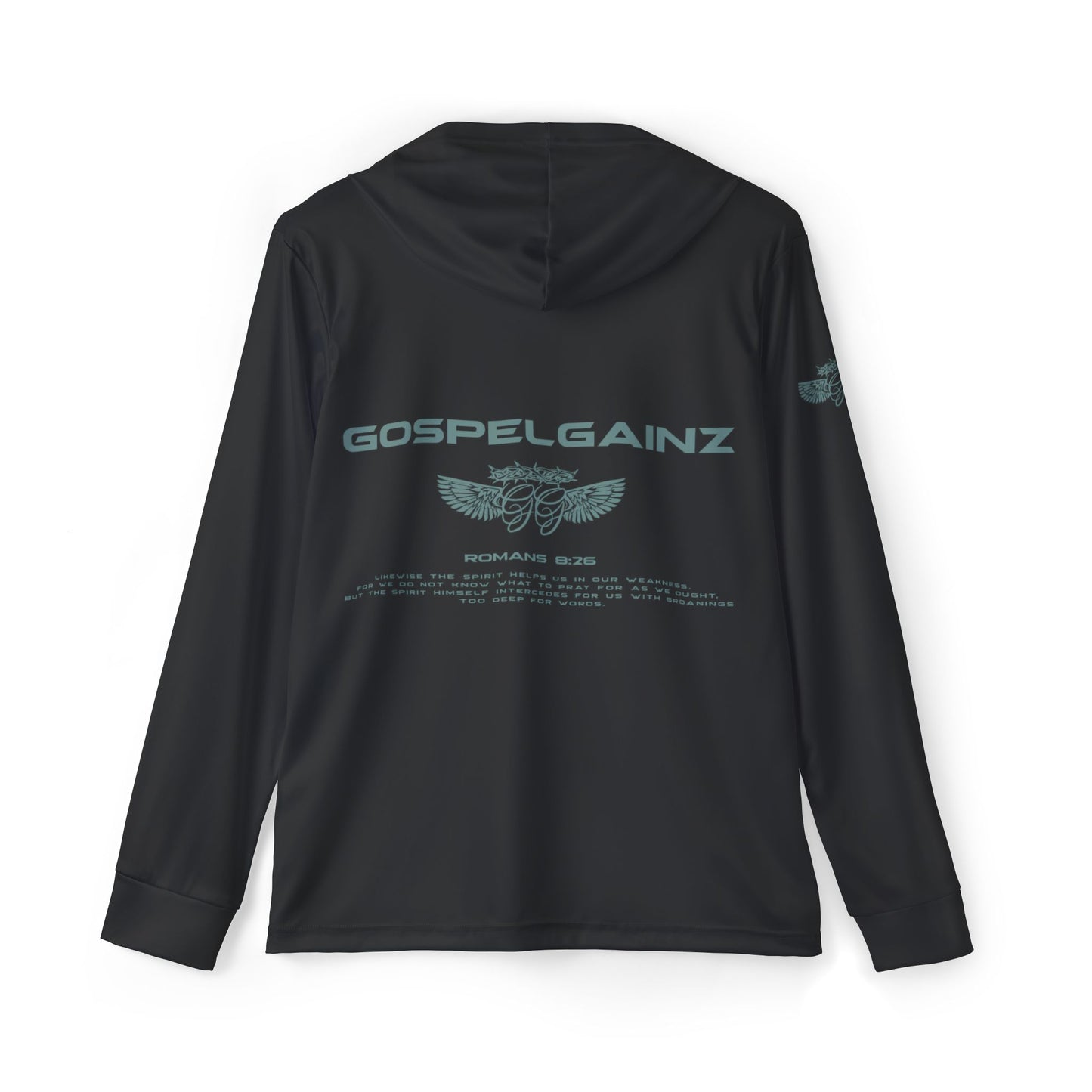 Romans 8:26 Performance Hoodie