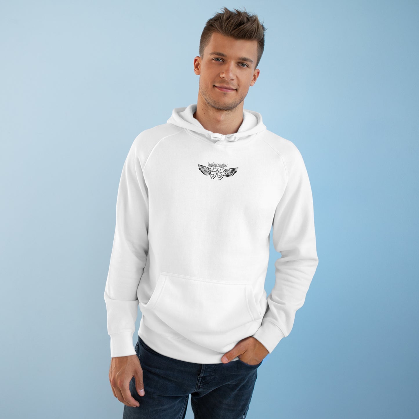 1 John 5:5 White Hoodie