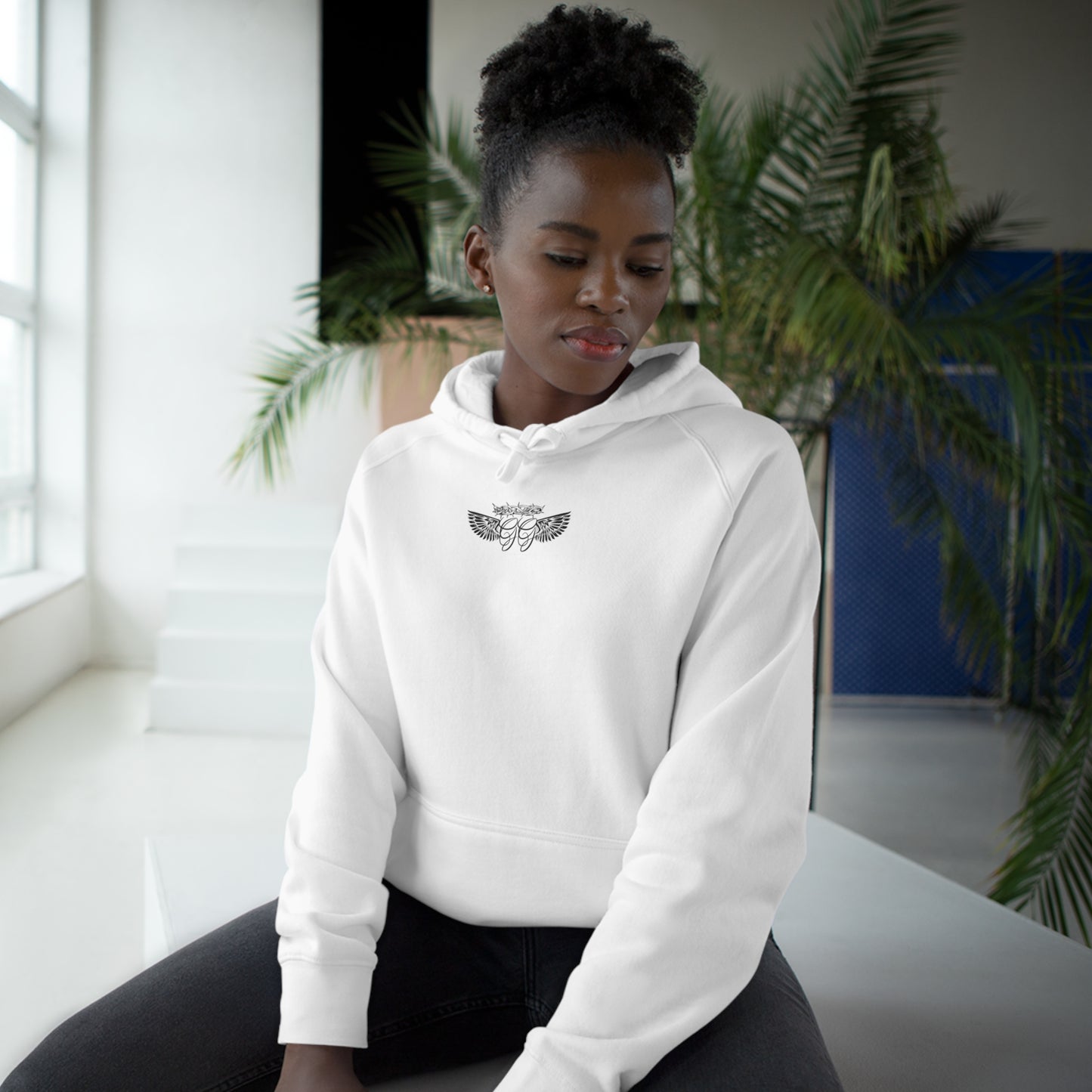 1 John 5:5 White Hoodie