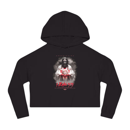 1 John 5:5 Cropped Hoodie