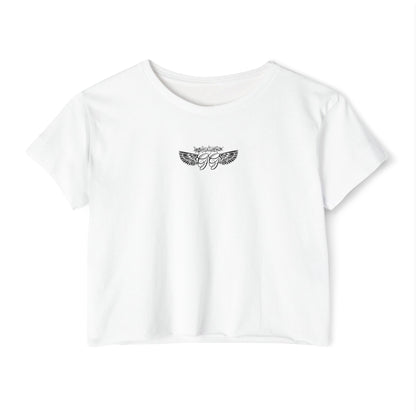 Chalk Cross Cropped Tee