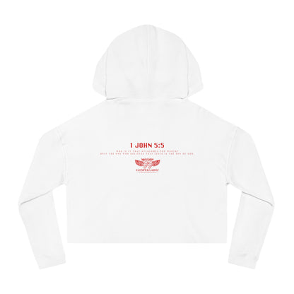 1 John 5:5 Cropped Hoodie