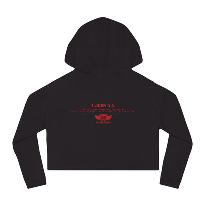 1 John 5:5 Cropped Hoodie