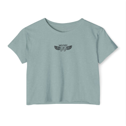 Chalk Cross Cropped Tee
